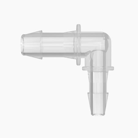 Cole Parmer Hose Barb Fitting, Reducing Elbow, Polypropylene, Cleanroom, 3/16in IDx1/8in ID; 10PK RL3-2-200PP-QC